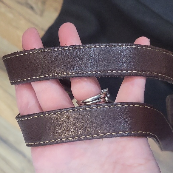 COLDWATER CANYON Black Leather Tote Bag - Picture 9 of 16